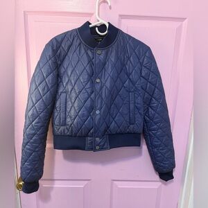 Rue Studio Quilted Blue Light Puffer Jacket. New without tag